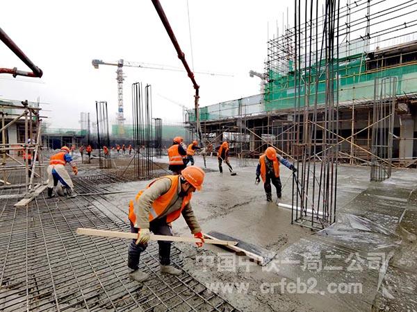 混凝土浇筑现场 混凝土浇筑现场