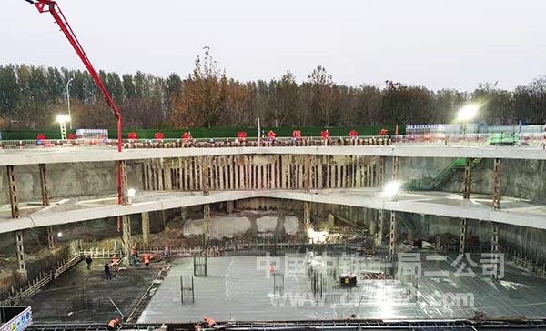 第一段筏板基础浇筑 第一段筏板基础浇筑