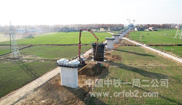 最后一个墩柱浇筑施工2 最后一个墩柱浇筑施工2