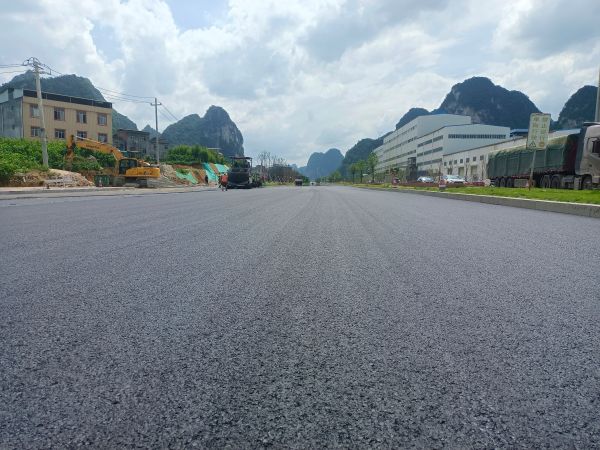 RCA复配岩改性剂施工结束现场