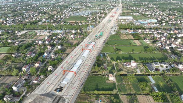 4、项目进口明挖隧道施工现场航拍
